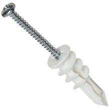 Toggler 30032 Self-Drilling Drywall Anchor, Alloy, 1-1/4" Length, #6 Threads, Pack Of 50