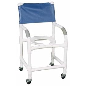 Shower Chair with Flared Stability Base.