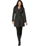 Alfani Petite Faille Belted Trench Coat