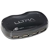 ULTRA PRODUCTS 4 Port USB 2.0 Hub ( Black )