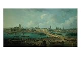 Panoramic View of Tours, 1787 Art Giclee Poster Print by Pierre-Antoine Demachy, 24x18