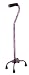 LifeCare Aluminum Quad Cane, Small, Blue