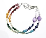 Rainbow Double Strand Bracelet, 7 1/2