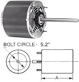 Motor Fasco D725 208 - 1 - 60 HP 1/4 - 1/6 - 1/8 RPM 1075