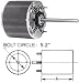 D725, 5.6 Diameter, Direct Drive Blower Motors, PSC, Open Ventilation, Air-Over, HP 1/4-1/6-1/8, Volts 208-230, Amps 2.2-1.5-1.1, RPM 1075, Load Factor 1.3, A Dim 4