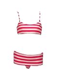 Juicy Couture Beach Terry Cloth Pink Striped Bikini S