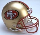 San Francisco 49ers 1996-2008 Throwback Pro Line Helmet Features Official Team Decals