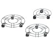 Plant Stand on Casters - GREENS - 11 1/2 by Blomus