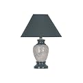 Ceramic Table Lamp - Green Marble (15")