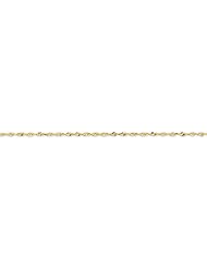 10k Yellow Gold 18in 1.5mm D/C Extra-Lite Rope Necklace Chain. Metal Wt- 2.47g