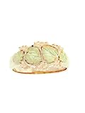 10k Rose-gold Black Hills Gold Men's Wedding Band Pink Size 11