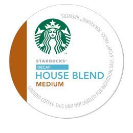 STARBUCKS DECAF HOUSE BLEND COFFEE 96 K CUP PACKS