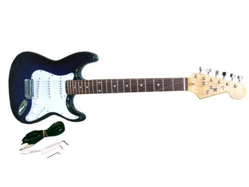 38 1/2 Inch Professional Black/Blue Electric Guitar