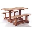 ATC - zOT70 Picnic Table Set - Clear Western Red Cedar - Detached Benches