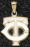 Minnesota Twins Solid 14K Gold TC Pendant