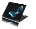 Laptop Notebook Skins Sticker Cover H231 Blue Butterfly (2 Free touch pad decals)