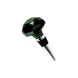 Dark Green Optic Crystal Wine Stopper