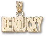Kentucky Wildcats Solid 10K Gold ''KENTUCKY'' Pendant