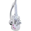 TOP DANGLE Pink BUTTERFLY GUITAR Belly Ring
