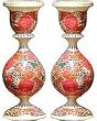Papier Mache Candle Stand Unique Christmas Crafts Home Decor Handmade Indian Gift Height 5.75 inches
