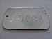 Pet ID Tag/Deluxe  Silver Military Style