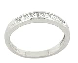 Channel Set Princess Cut Diamond Wedding Band .35cttw
