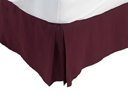 DKNY Night Caravan Iridescent Sheer California King Bedskirt, Bordeaux
