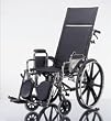 ^Excel Reclining Wheelchairs - 18" Reclining Wheelchair with Elevating, Swing-Away Footrests w/Anti-Tippers 300 lb. capacity Min.Order is 1 EA ( 1 Each / Each )