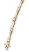 2/TMatte mini bamboo style with clear CZ Solid Sterling Silver 7 1/4 Bracelet
