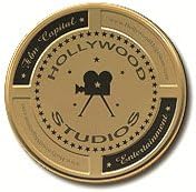 Mini 'Hollywood Studios' Film Cans (Gold)