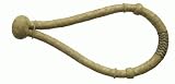 SHOWMAN Natural Braided Rawhide Show Bosal Rawhide Core