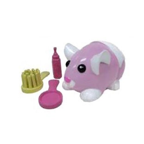 Zhu Zhu Pets Hamster Babies Baby Cakes Light Gray Baby with White Diaper