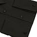 Mens Modena Solid Black French Cuff Dress Shirt