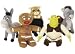 SHREK 3, MINI PLUSH SET 0F 5 SOFT TOYS