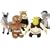 SHREK 3, MINI PLUSH SET 0F 5 SOFT TOYS