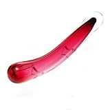 Simply Blown Siamese Hand Blown Glass Dildo, Large, Ruby