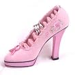 Pink Ribbon - Help Find a Cure Shoe Ring Holder