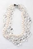 Pearl & Crystal Quartz Multistrand Necklace by Windsor Avenue - Handmade
