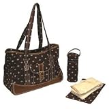 Week-Ender Bag - Fleur de Lis - Chocolate