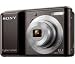 SONY Cyber-shot DSC-S2100 - black + Pix compact leather crust case 11 x 3.5 x 8 cm + 4 GB SDHC Memory Card (Search Terms: Compact camera bundle - Digital camera combo)