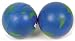 Lot of 12 Foam Relaxable Stress Relief Ball Globe Design