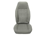 Acme U103-118 Front Gray Vinyl Bucket Seat Upholstery with Pewter Cloth Inserts