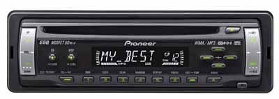 Pioneer DEH 2820 MP MP3-CD-Tuner schwarz/grün