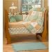 Geo Circle Embossed Coral Fleece Crib Throw