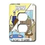 Rich Diesslins Funny Society Cartoons - A Call To Arms - Light Switch Covers - 2 plug outlet cover