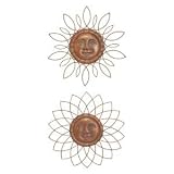 Metal SUN Decor 2 Asst 18d