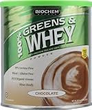 Biochem 100 Greens and Whey Protein Powder - Chocolate - 237-Ounce