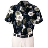 Casual Outfitters 6pc Button-Down Black Floral Print Cotton Shirt Set 1 Medium 2 L 2 Xl 1 Xxl