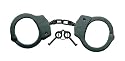 Double Locking Steel Hand Cuffs Police Handcuffs - Black