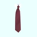 New Boys Solid Color Burgundy Clip On Necktie 11" Tie